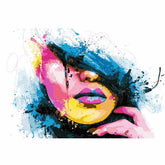 Malen nach Zahlen Moderne Kunst Modern Art Gesicht